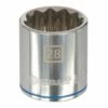 Kobalt Sockets & Socket Sets Metric 1/2-in Drive 12-point 28-mm Shallow Socket
