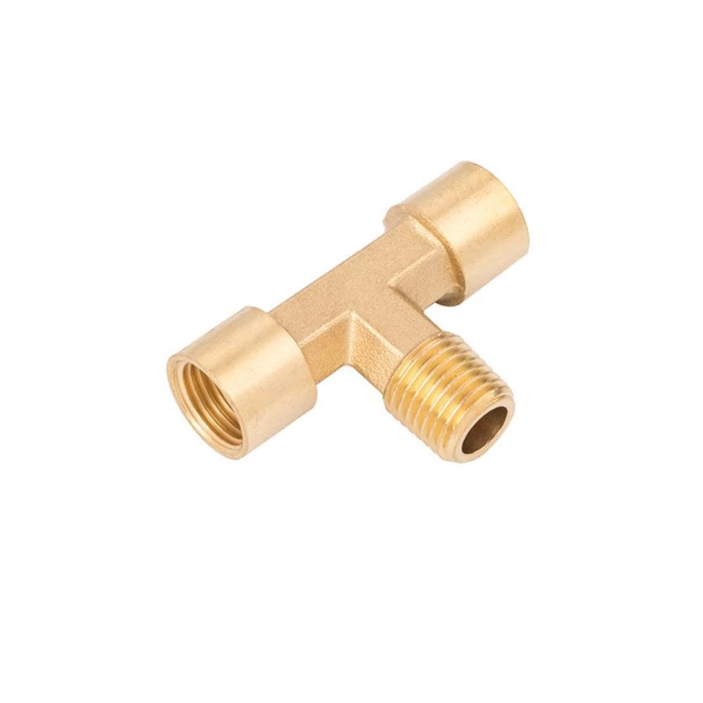 Kobalt Air Compressor Fittings NPT Brass T Fitting (F) 1/4-in 1 Kobalt Air Compressor Fittings NPT Brass T Fitting (F) 1/4-in