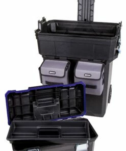 Kobalt Portable Tool Boxes Zerust 19-in Black Plastic Wheels Lockable Tool Box -Kobalt Sales Shop 04578557 scaled