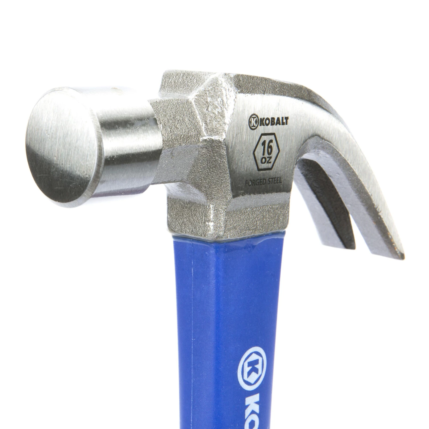 Kobalt Hammers 16-oz Smooth Face Steel Head Fiberglass Claw Hammer 5 Kobalt Hammers 16-oz Smooth Face Steel Head Fiberglass Claw Hammer - Image 5