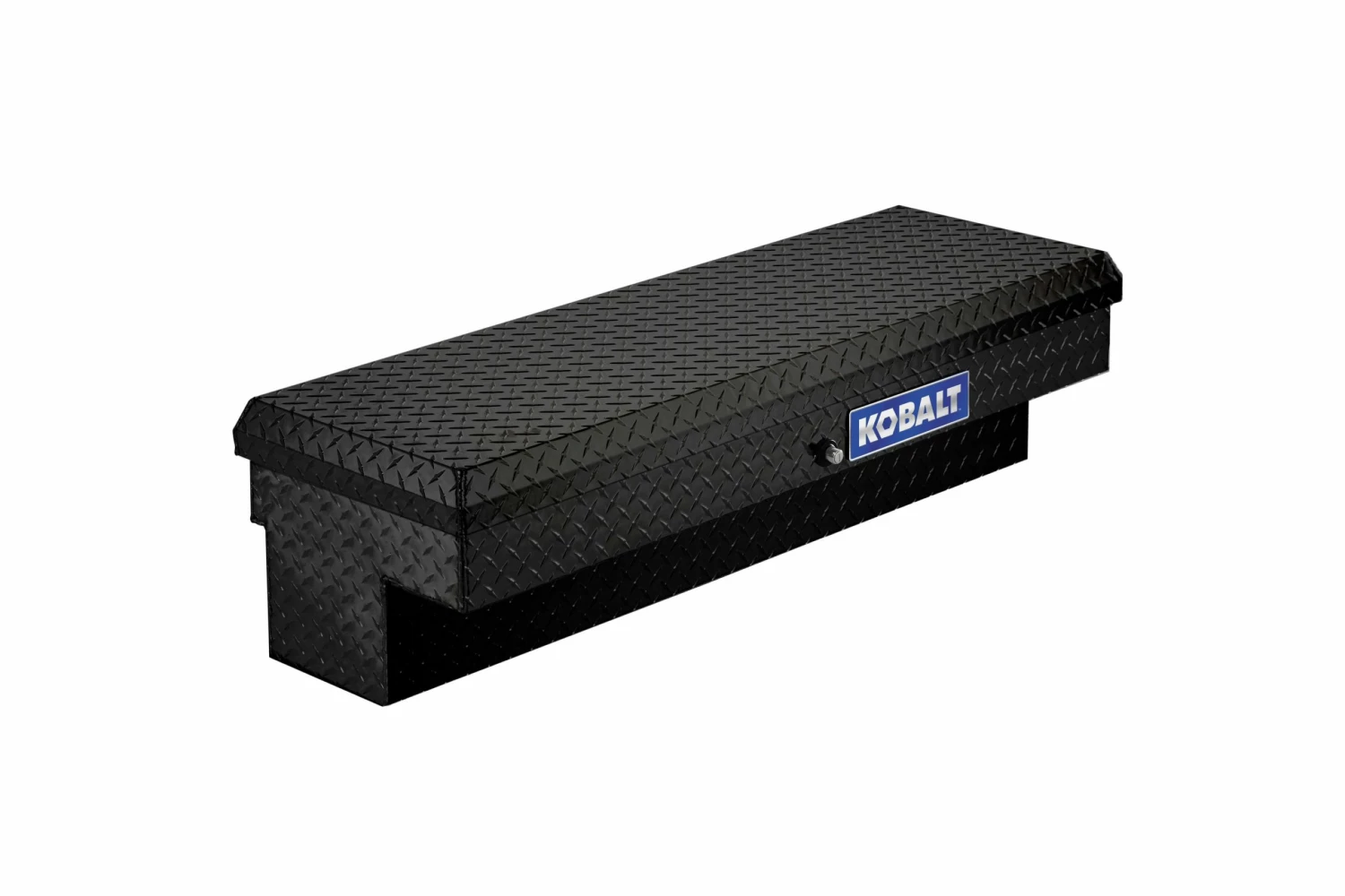 Kobalt Truck Tool Boxes 46.9-in x 15.8-in x 13-in Black Aluminum Crossover Truck Tool Box 1 Kobalt Truck Tool Boxes 46.9-in x 15.8-in x 13-in Black Aluminum Crossover Truck Tool Box