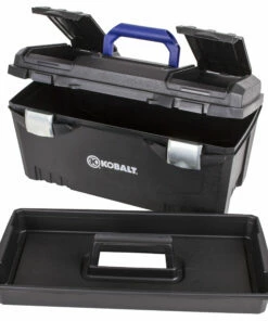 Kobalt Portable Tool Boxes 20-in Black Plastic Lockable Tool Box -Kobalt Sales Shop 08219630 scaled