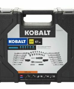 Kobalt Mechanics Tool Sets Universal 67-Piece Standard (SAE) and Metric Combination Matte Mechanics Tool Set (3/8-in) -Kobalt Sales Shop 08525169