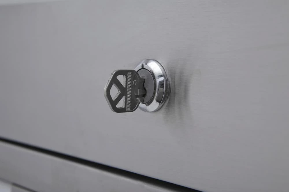 Kobalt Bottom Tool Cabinets 3000 Series 53-in W x 68.7-in H 18-Drawer Stainless Steel Rolling Tool Cabinet (Stainless Steel) 8 Kobalt Bottom Tool Cabinets 3000 Series 53-in W x 68.7-in H 18-Drawer Stainless Steel Rolling Tool Cabinet (Stainless Steel) - Image 8