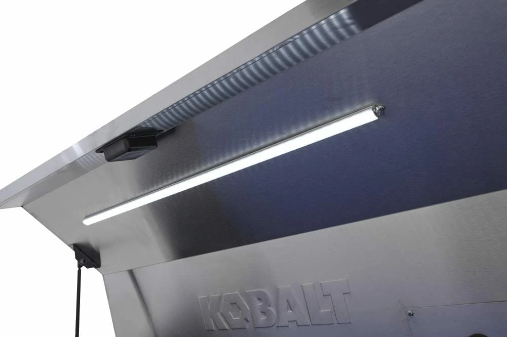 Kobalt Bottom Tool Cabinets 3000 Series 53-in W x 68.7-in H 18-Drawer Stainless Steel Rolling Tool Cabinet (Stainless Steel) 7 Kobalt Bottom Tool Cabinets 3000 Series 53-in W x 68.7-in H 18-Drawer Stainless Steel Rolling Tool Cabinet (Stainless Steel) - Image 7