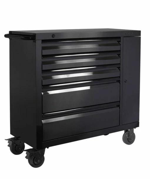 Kobalt Bottom Tool Cabinets 3000 Series 41-in W x 41-in H 5-Drawer Stainless Steel Rolling Tool Cabinet (Black) 15 Kobalt Bottom Tool Cabinets 3000 Series 41-in W x 41-in H 5-Drawer Stainless Steel Rolling Tool Cabinet (Black) -Kobalt Sales Shop 08703976