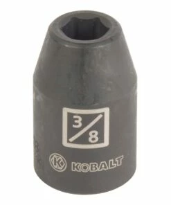 Kobalt Impact Sockets & Impact Socket Sets -Piece Standard (SAE) 1/2-in Drive 3/8-in 6-Point Impact Socket