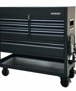 Kobalt Bottom Tool Cabinets 3000 Series 45-in W x 47-in H 7-Drawer Steel Rolling Tool Cabinet (Black) -Kobalt Sales Shop 09097295