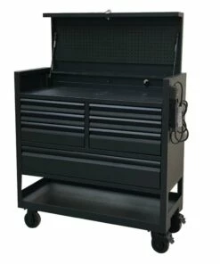 Kobalt Bottom Tool Cabinets 3000 Series 45-in W x 47-in H 7-Drawer Steel Rolling Tool Cabinet (Black) -Kobalt Sales Shop 09097296