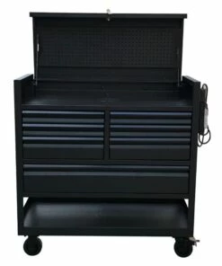 Kobalt Bottom Tool Cabinets 3000 Series 45-in W x 47-in H 7-Drawer Steel Rolling Tool Cabinet (Black) -Kobalt Sales Shop 09097297