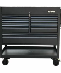 Kobalt Bottom Tool Cabinets 3000 Series 45-in W x 47-in H 7-Drawer Steel Rolling Tool Cabinet (Black) -Kobalt Sales Shop 09097298