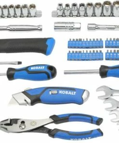 Kobalt Mechanics Tool Sets 89-Piece Standard (SAE) Polished Chrome Mechanics Tool Set (3/8-in)