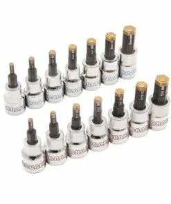 Kobalt Driver Sockets & Sets 14-Piece 3/8-in Drive Set Hex Bit Standard (SAE) and Metric Combination Driver Socket Set -Kobalt Sales Shop 099198812977xl