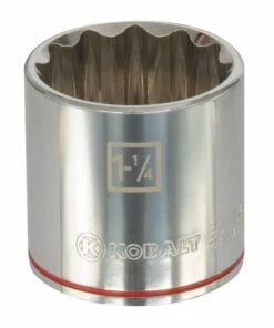 Kobalt Sockets & Socket Sets Standard (SAE) 1/2-in Drive 12-point 1-1/4-in Shallow Socket