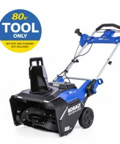 Kobalt Cordless Electric Snow Blowers 80-Volt Max 22-in Single-stage Cordless Electric Snow Blower (Battery Not Included)