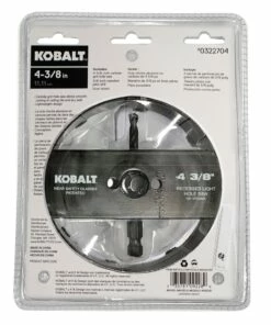 Kobalt Hole Saws & Kits 4-3/8-in Carbide-Grit Arbored Recessed Lighting Hole Saw -Kobalt Sales Shop 10507469