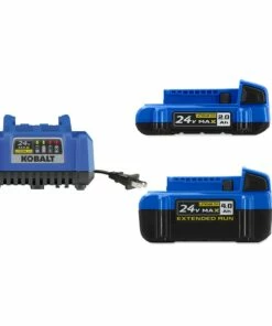 Kobalt Power Tool Batteries & Chargers 24-Volt Max 2-Pack 2 Amp-Hour; 4 Amp-Hour Lithium Power Tool Battery Kit (Charger Included)