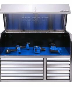 Kobalt Top Tool Chests 3000 Series 41-in W x 26.1-in H 8-Drawer Stainless Steel Tool Chest (Stainless Steel) 21 Kobalt Top Tool Chests 3000 Series 41-in W x 26.1-in H 8-Drawer Stainless Steel Tool Chest (Stainless Steel) -Kobalt Sales Shop 11561538