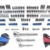 Kobalt Mechanics Tool Sets 319-Piece Standard (SAE) and Metric Combination Polished Chrome Mechanics Tool Set (1/4-in; 3/8-in)