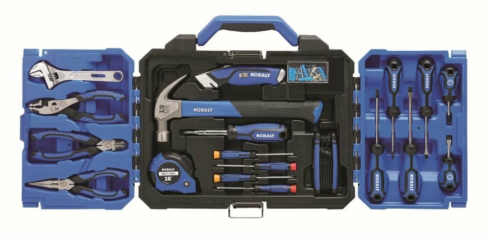Kobalt Household Tool Sets 121-Piece Household Tool Set with Folding Case 1 Kobalt Household Tool Sets 121-Piece Household Tool Set with Folding Case