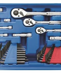 Kobalt Mechanics Tool Sets 319-Piece Standard (SAE) and Metric Combination Polished Chrome Mechanics Tool Set (1/4-in; 3/8-in) -Kobalt Sales Shop 14074074