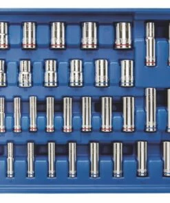 Kobalt Mechanics Tool Sets 319-Piece Standard (SAE) and Metric Combination Polished Chrome Mechanics Tool Set (1/4-in; 3/8-in) -Kobalt Sales Shop 14074077