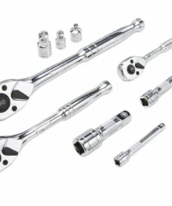 Kobalt Mechanics Tool Sets 319-Piece Standard (SAE) and Metric Combination Polished Chrome Mechanics Tool Set (1/4-in; 3/8-in) -Kobalt Sales Shop 14074078