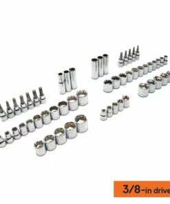 Kobalt Mechanics Tool Sets 319-Piece Standard (SAE) and Metric Combination Polished Chrome Mechanics Tool Set (1/4-in; 3/8-in) -Kobalt Sales Shop 15100856