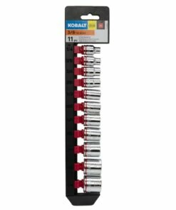 Kobalt Sockets & Socket Sets 11-Piece Standard (SAE) 3/8-in Drive 6-point Set Shallow Socket Set -Kobalt Sales Shop 15102572