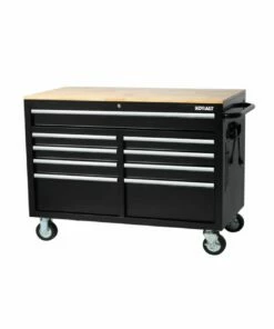 Kobalt Work Benches 46.1-in W x 37.2-in H 9-Drawer Rubber Work Bench