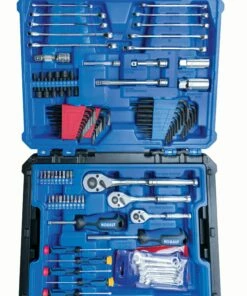 Kobalt Mechanics Tool Sets 232-Piece Standard (SAE) and Metric Combination Polished Chrome Mechanics Tool Set (1/4-in; 3/8-in; 1/2-in;) -Kobalt Sales Shop 16663696 scaled