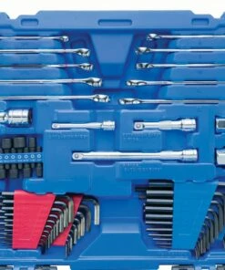 Kobalt Mechanics Tool Sets 232-Piece Standard (SAE) and Metric Combination Polished Chrome Mechanics Tool Set (1/4-in; 3/8-in; 1/2-in;) -Kobalt Sales Shop 16663699 scaled