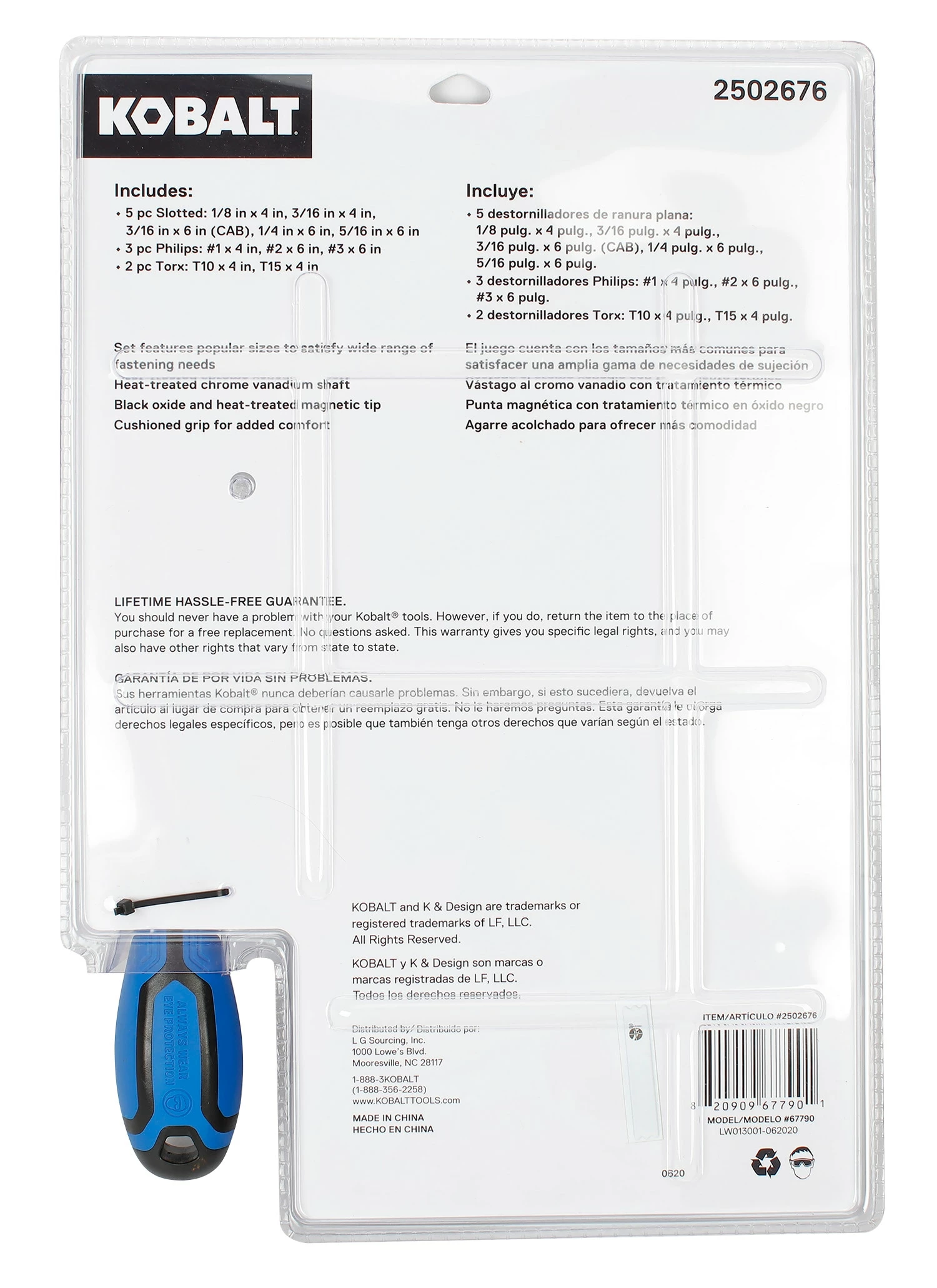 Kobalt Screwdrivers 10-Piece Plastic Handle Magnetic Set Screwdriver Set 5 Kobalt Screwdrivers 10-Piece Plastic Handle Magnetic Set Screwdriver Set - Image 5