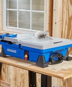 Kobalt Tile Saws 7-in 6-Amp Wet Tabletop Sliding Table Tile Saw 17 Kobalt Tile Saws 7-in 6-Amp Wet Tabletop Sliding Table Tile Saw -Kobalt Sales Shop 41973212