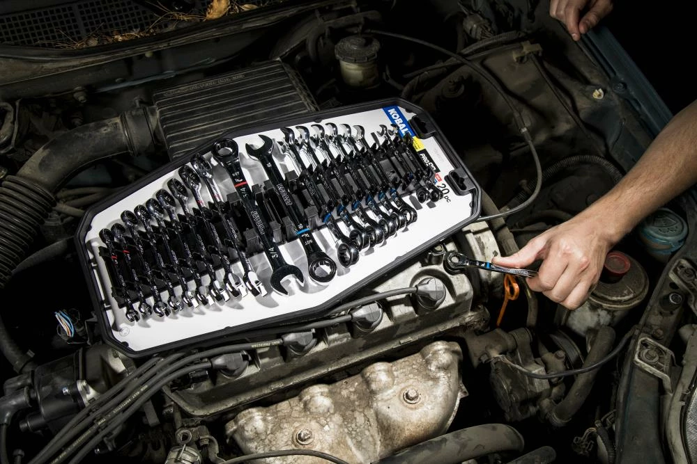 Kobalt Ratchet Wrenches & Sets In Tray with Removable Rails 20-Piece Set 12-Point Standard (SAE) and Metric Combination Ratchet Wrench Set 10 Kobalt Ratchet Wrenches & Sets In Tray with Removable Rails 20-Piece Set 12-Point Standard (SAE) and Metric Combination Ratchet Wrench Set - Image 10