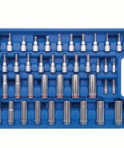 Kobalt Mechanics Tool Sets 250-Piece Standard (SAE) and Metric Combination Polished Chrome Mechanics Tool Set (1/4-in; 3/8-in) -Kobalt Sales Shop 42394139 scaled