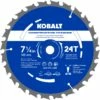Kobalt Circular Saw Blades 7-1/4-in 24-Tooth Tungsten Carbide-tipped Steel Circular Saw Blade