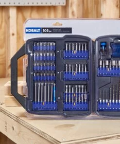 Kobalt Screwdriver Bits Set Shank Screwdriver Bit Set (106-Piece) -Kobalt Sales Shop 44018140