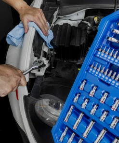 Kobalt Mechanics Tool Sets 309-Piece Standard (SAE) and Metric Combination Polished Chrome Mechanics Tool Set (1/4-in; 3/8-in) -Kobalt Sales Shop 45006951 scaled