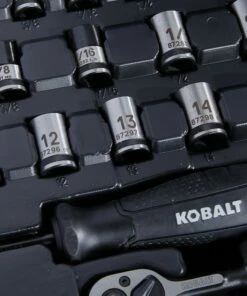 Kobalt Mechanics Tool Sets Universal 115-Piece Standard (SAE) and Metric Combination Matte Mechanics Tool Set (1/4-in; 3/8-in) -Kobalt Sales Shop 45373711