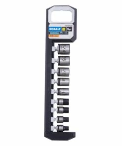 Kobalt Sockets & Socket Sets Universal 9-Piece Standard (SAE) 3/8-in Drive Spline Set Shallow Socket Set -Kobalt Sales Shop 45400348