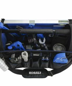 Kobalt Tool Bags Plumbing Tool Bag with Caddy Black, Blue Polyester 12.99-in 13 Kobalt Tool Bags Plumbing Tool Bag with Caddy Black, Blue Polyester 12.99-in -Kobalt Sales Shop 45459480 scaled