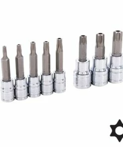 Kobalt Driver Sockets & Sets 8-Piece 1/4-in; 3/8-in Drive Set Tamper-Proof Torx Bit Tamper-Proof Driver Socket Set -Kobalt Sales Shop 47463814